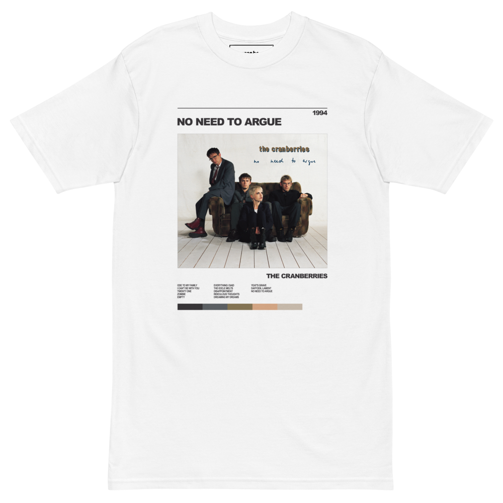 ARGUE - argue＊RELIEF T-SHIRTS TYPE B/ IVORY No Need To Argue Poster T-Shirt - The Cranberries Official Store