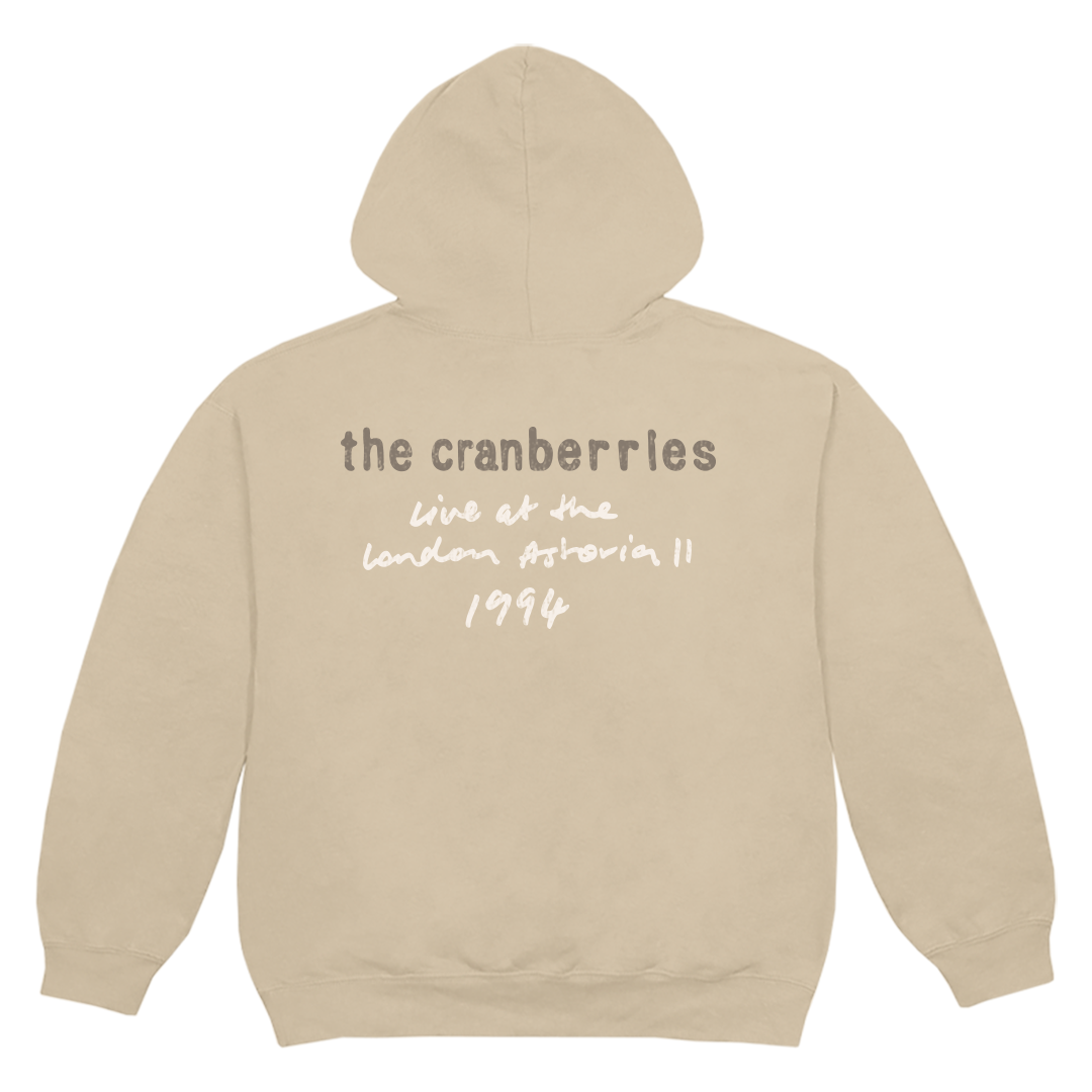 The Cranberries - Live At The London Astoria Tan Hoodie Back