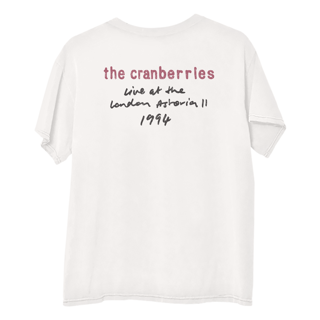 The Cranberries - Live At The London Astoria White  Graphic T-Shirt Back