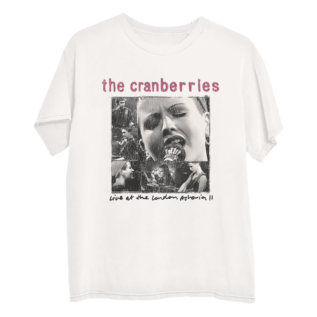 The Cranberries - Live At The London Astoria White  Graphic T-Shirt Front