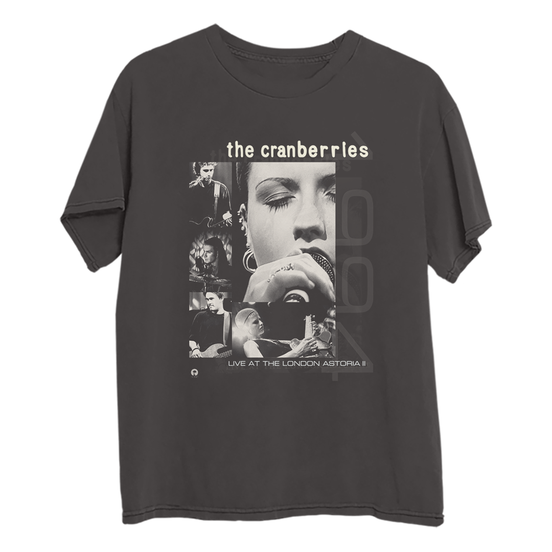 The Cranberries - Live At The London Astoria Charcoal Graphic T-Shirt Front